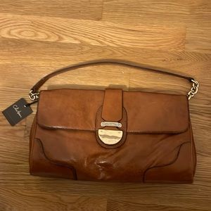 Cole Haan Camel Brown Saddle Bag purse